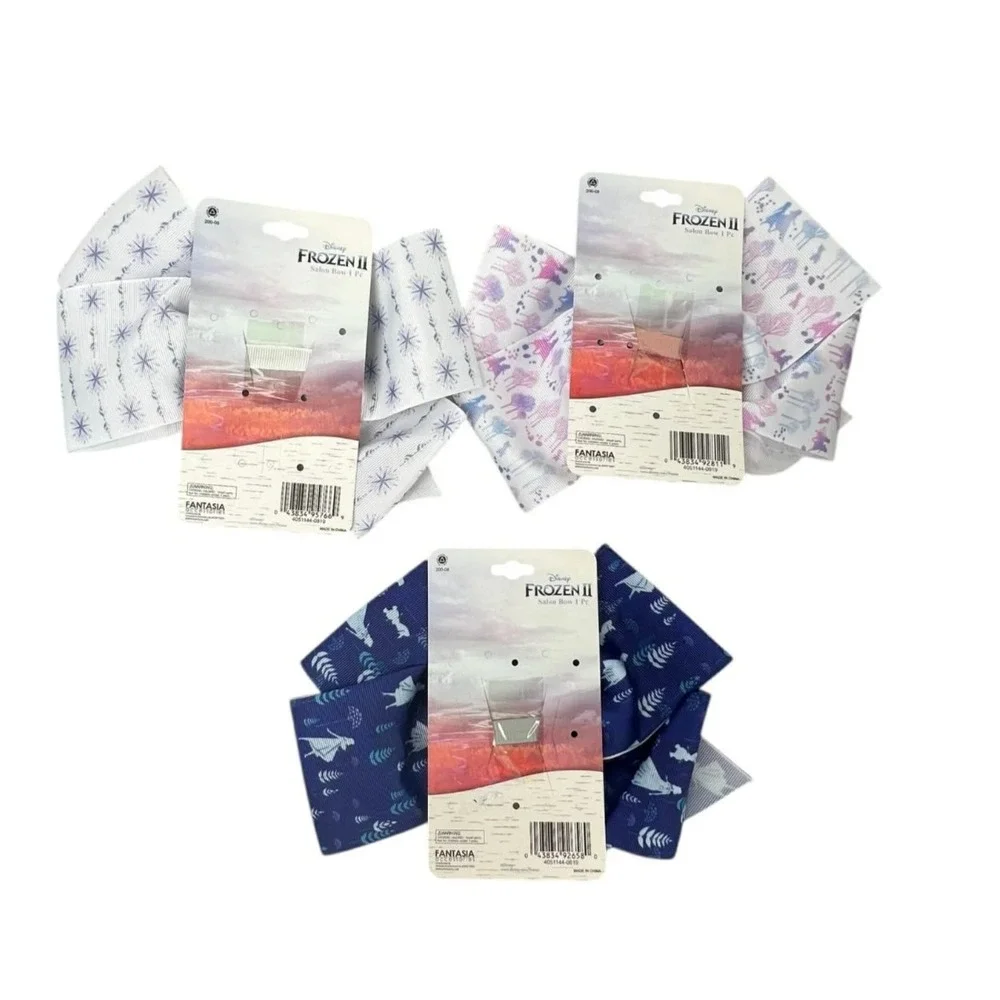 Disney Frozen 3 pack Large Bows‎ NWT
